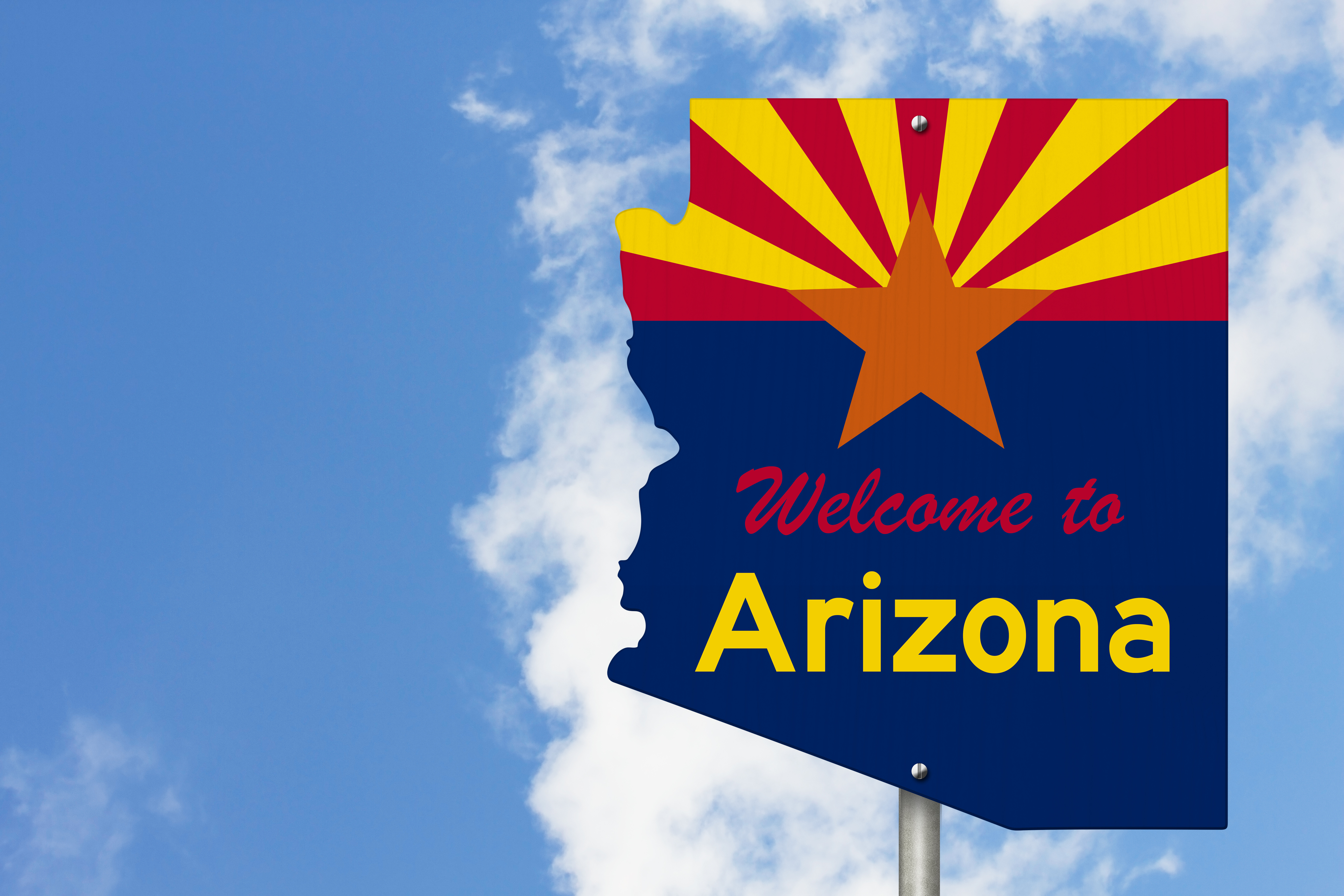 arizona state road sign